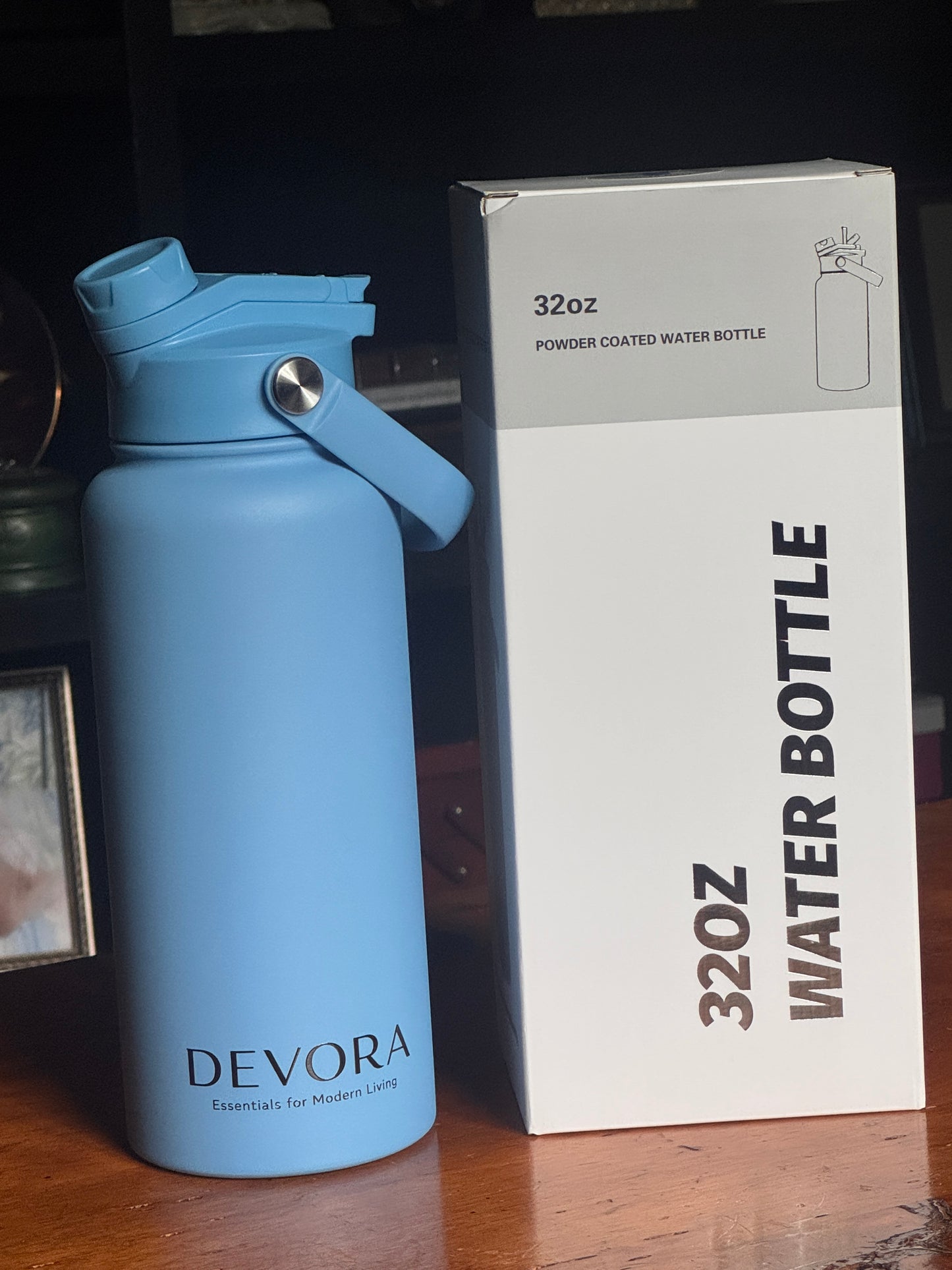 DEVORA 32oz Insulated Water Bottle